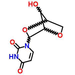 1-(7-Hydroxy-3,6-dioxabicyclo[2.2.1]hept-2-yl)pyrimidine-2,4-dione Structure,3257-86-1Structure