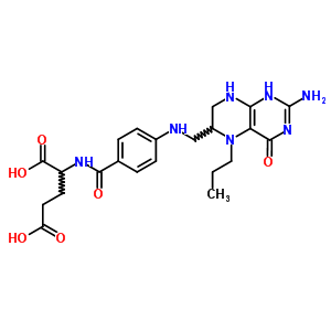 2-[[4-[(2-Amino-4-oxo-5-propyl-1,6,7,8-tetrahydropteridin-6-yl)methylamino]benzoyl]amino]pentanedioic acid Structure,32675-67-5Structure