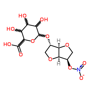 6-[[(3S,3aR,6R,6aS)-6-硝基氧基-2,3,3a,5,6,6a-六氫呋喃并[2,3-d]呋喃-3-基]氧基]-3,4,5-三羥基四氫吡喃-2-羧酸結(jié)構(gòu)式_32871-20-8結(jié)構(gòu)式