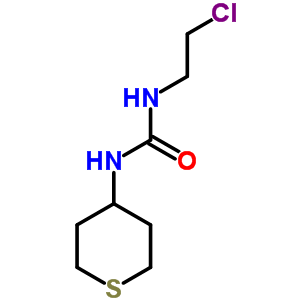 N-(2-氯乙基)-N-(四氫-2H-硫代吡喃-4-基)-脲結(jié)構(gòu)式_33021-63-5結(jié)構(gòu)式