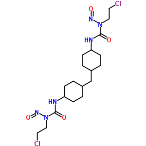 1-(2-Chloroethyl)-3-[4-[[4-[(2-chloroethyl-nitroso-carbamoyl)amino]cyclohexyl]methyl]cyclohexyl]-1-nitroso-urea Structure,33024-35-0Structure