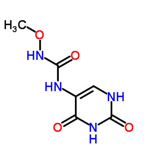 n-甲氧基-n-(1,2,3,4-四氫-2,4-二氧代-5-嘧啶)-脲結(jié)構(gòu)式_33026-76-5結(jié)構(gòu)式