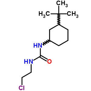 n-(2-氯乙基)-n-[3-(1,1-二甲基乙基)環(huán)己基]-脲結(jié)構(gòu)式_33082-85-8結(jié)構(gòu)式