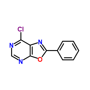 Oxazolo[5,4-d]pyrimidine,7-chloro-2-phenyl- Structure,33360-19-9Structure