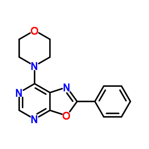 7-(4-Morpholinyl)-2-phenyl(1,3)oxazolo(5,4-d)pyrimidine Structure,33360-22-4Structure