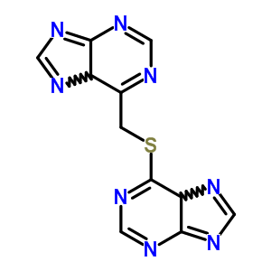 6-(5H-purin-6-ylmethylsulfanyl)-5h-purine Structure,3389-38-6Structure