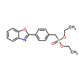 2-[4-(Diethoxyphosphorylmethyl)phenyl]benzooxazole Structure,34180-82-0Structure