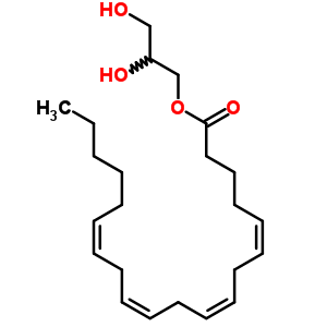 (5Z,8Z,11Z,14Z)-5,8,11,14-二十碳四烯酸 2,3-二羥基丙基酯結(jié)構(gòu)式_35474-99-8結(jié)構(gòu)式