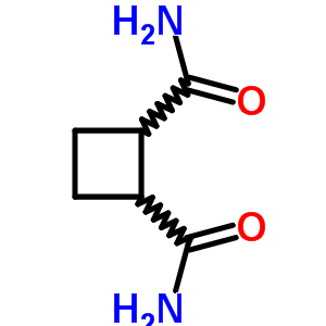 反式-環(huán)丁烷-1,2-二羧酰胺結(jié)構(gòu)式_35822-78-7結(jié)構(gòu)式