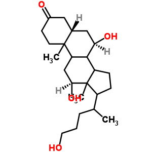 (5A,7A,12A)-7,12,24-三羥基膽烷-3-酮結構式_359436-56-9結構式