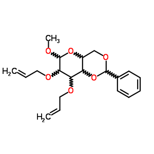 Methyl 2,3-o-diallyl-4,6-o-benzylidene-alpha-d-mannopyranoside Structure,359437-00-6Structure