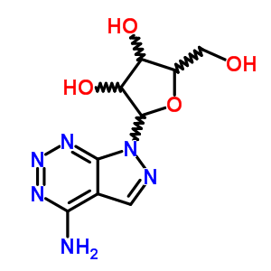 7H-pyrazolo[3,4-d]-1,2,3-triazin-4-amine,7-b-d-ribofuranosyl- Structure,35965-39-0Structure