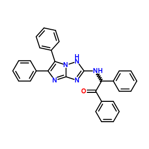 2-[(2,3-Diphenyl-1,4,6,8-tetrazabicyclo[3.3.0]octa-2,4,6-trien-7-yl)amino]-1,2-diphenyl-ethanone Structure,37158-77-3Structure