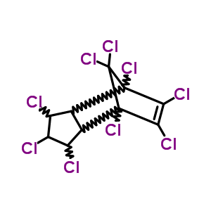 (1alpha,2beta,3alpha,3aalpha,4beta,7beta,7aalpha)-1,2,3,4,5,6,7,8,8-九氯-2,3,3a,4,7,7a-六氫-4,7-甲橋-1H-茚結構式_3734-49-4結構式