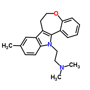 6,7-Dihydro-12-(2-dimethylaminoethyl)-9-methyl-12h-(1)benzoxepino(5,4-b)indole Structure,37683-56-0Structure