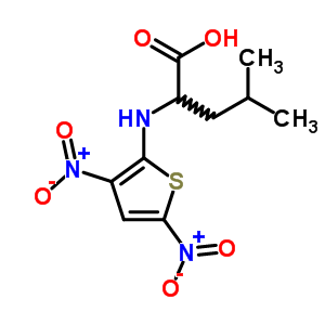 N-(3,5-二硝基-2-噻吩)-L-亮氨酸結(jié)構(gòu)式_37791-28-9結(jié)構(gòu)式