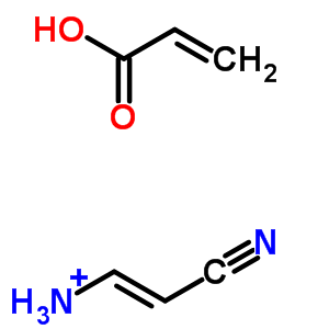 2-Propenoic acid, polymer with 2-propenenitrile, ammonium salt Structure,37809-64-6Structure