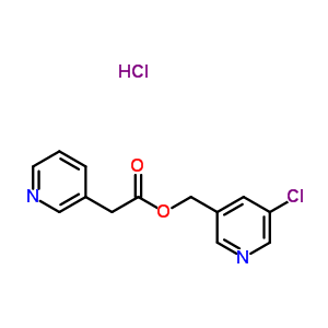 (5-Chloropyridin-3-yl)methyl 2-pyridin-3-ylacetate hydrochloride Structure,37831-77-9Structure