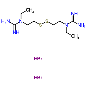 1-[2-[2-(Carbamimidoyl-ethylamino)ethyldisulfanyl]ethyl]-1-ethylguanidine dihydrobromide Structure,37914-87-7Structure