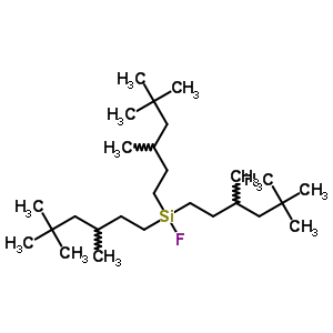 Silane,fluorotris(3,5,5-trimethylhexyl)- Structure,3800-91-7Structure