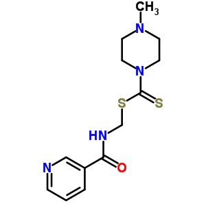 (Pyridine-3-carbonylamino)methyl 4-methylpiperazine-1-carbodithioate Structure,38221-47-5Structure