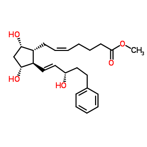 (Z)-7-[(1r,2r,3r,5s)-3,5-二羥基-2-((e)-(s)-3-羥基-5-苯基-1-戊烯)-環(huán)戊基]-5-庚烯酸甲酯結(jié)構(gòu)式_38315-47-8結(jié)構(gòu)式