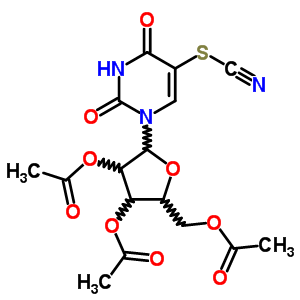 (9CI)-5-硫代氰?；?尿苷 2,3,5-三乙酸酯結(jié)構(gòu)式_38927-33-2結(jié)構(gòu)式