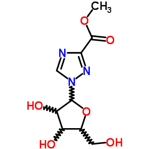 Methyl 1-beta-d-ribofuranosyl-1h-1,2,4-triazole-3-carboxylate Structure,38934-69-9Structure