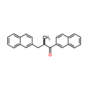 1-Propanone,2-methyl-1,3-di-2-naphthalenyl- Structure,39575-74-1Structure