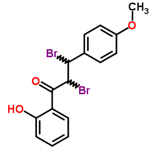 1-Propanone,2,3-dibromo-1-(2-hydroxyphenyl)-3-(4-methoxyphenyl)- Structure,39729-17-4Structure