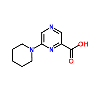 6-(1-Piperidinyl)-2-pyrazinecarboxylic acid Structure,40262-68-8Structure