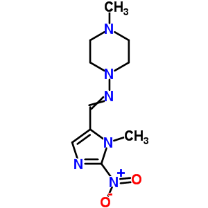 1-(3-Methyl-2-nitro-imidazol-4-yl)-n-(4-methylpiperazin-1-yl)methanimine Structure,40698-20-2Structure