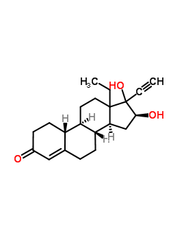 16Beta-hydroxy norgestrel Structure,40915-03-5Structure