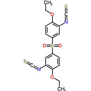 1-乙氧基-4-(4-乙氧基-3-異硫代氰?；?苯基)磺?；?2-異硫代氰酰基-苯結構式_40939-79-5結構式