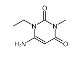 6-Amino-3-methyl-1-(ethyl)-1,2,3,4-tetrahydropyrimidine-2,4-dione Structure,41862-13-9Structure