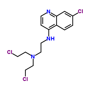 4-[[2-[雙 (2-氯乙基)氨基]乙基]氨基]-7-氯喹啉雙鹽酸鹽結(jié)構(gòu)式_4213-43-8結(jié)構(gòu)式