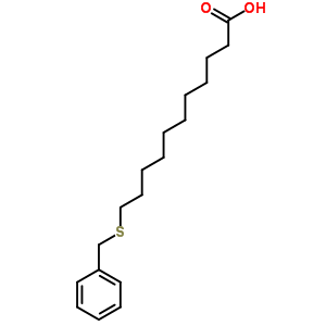 11-[(苯基甲基)硫代]-十一酸結(jié)構(gòu)式_4230-09-5結(jié)構(gòu)式
