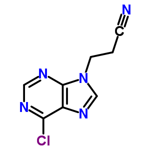 3-(6-Chloropurin-9-yl)propanenitrile Structure,4244-40-0Structure