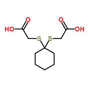 2-[1-(Carboxymethylsulfanyl)cyclohexyl]sulfanylacetic acid Structure,4265-54-7Structure