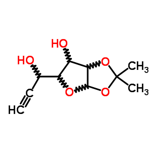 3-(1-Hydroxyprop-2-ynyl)-7,7-dimethyl-2,6,8-trioxabicyclo[3.3.0]octan-4-ol Structure,4718-48-3Structure