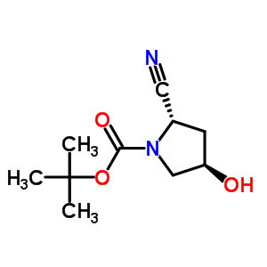 (2S,4r)-1-boc-2-cyano-4-hydroxypyrrolidine Structure,483366-12-7Structure