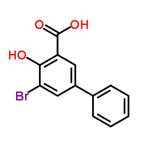 3-Bromo-5-phenyl salicylic acid Structure,4906-68-7Structure