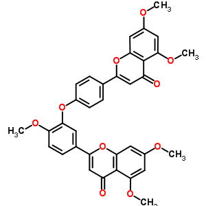 2-[3-[4-(5,7-Dimethoxy-4-oxo-chromen-2-yl)phenoxy]-4-methoxy-phenyl]-5,7-dimethoxy-chromen-4-one Structure,49619-88-7Structure