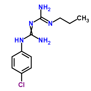 Guanidine,n-[[(4-chlorophenyl)amino]iminomethyl]-n-propyl- Structure,49871-96-7Structure