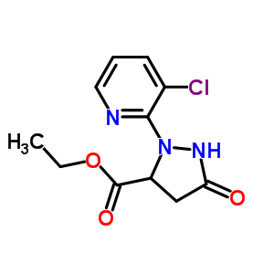 Ethyl 2-(3-chloro-2-pyridinyl)-5-oxo-3-pyrazolidinecarboxylate Structure,500011-88-1Structure