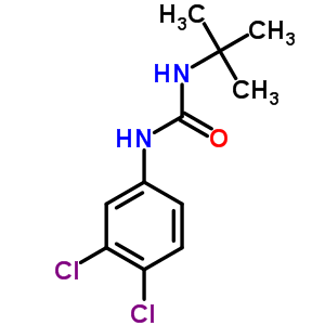 n-(3,4-二氯苯基)-n-(1,1-二甲基乙基)-脲結(jié)構(gòu)式_5006-91-7結(jié)構(gòu)式