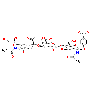 Neu5ac alpha(2-3)gal beta(1-4)glcnac-beta-pnp Structure,501427-92-5Structure