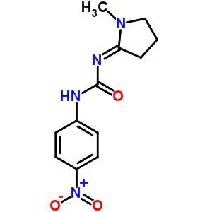 1-(1-Methylpyrrolidin-2-ylidene)-3-(p-nitrophenyl)ureaStructure,50529-02-7Structure 1-(1-Methylpyrrolidin-2-ylidene)-3-(p-nitrophenyl)urea Structure,50529-02-7Structure