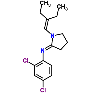 N-(2,4-dichlorophenyl)-1-(2-ethylbut-1-enyl)pyrrolidin-2-imine Structure,51170-85-5Structure