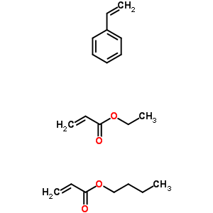 2-Propenoic acid, butyl ester, polymer with ethenylbenzene and ethyl 2-propenoate Structure,51243-47-1Structure